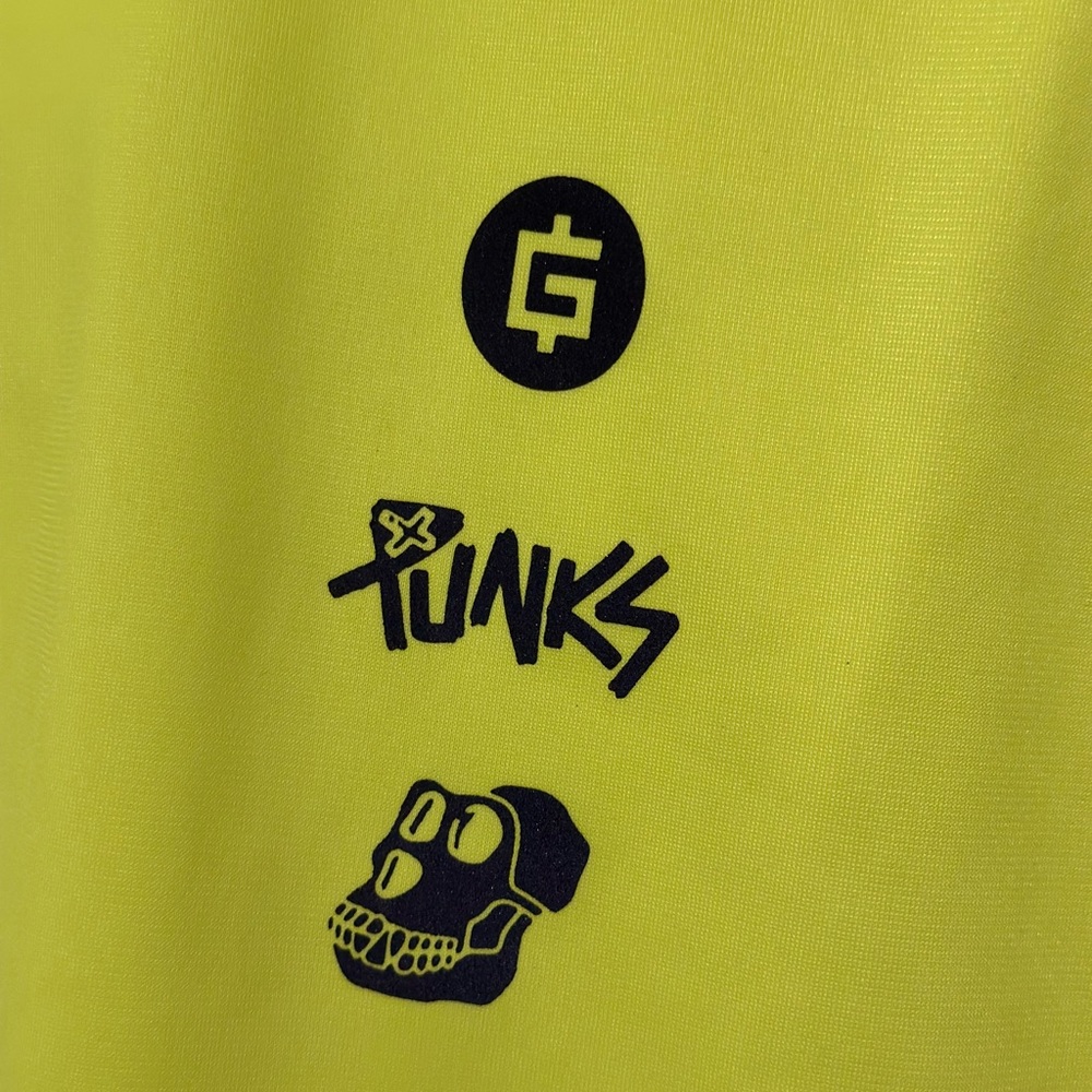 Adidas Trucksuit into the Metaverse BAYC Punks GMONEY Men’s Small Yellow - Picture 4 of 16